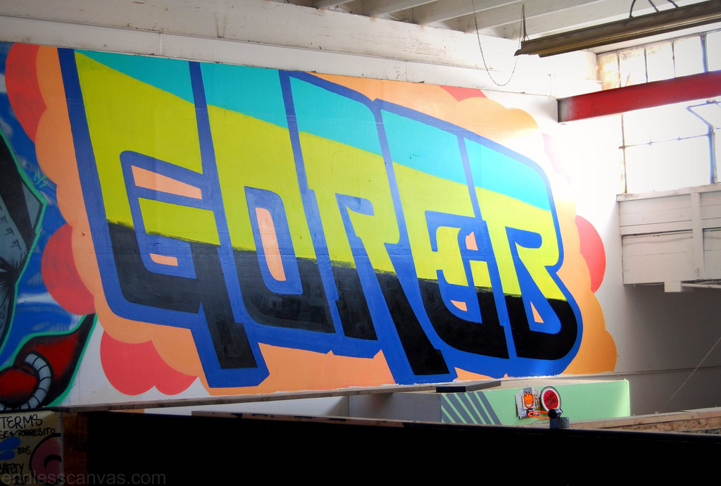 GOREB Roller Graffiti Installation. 