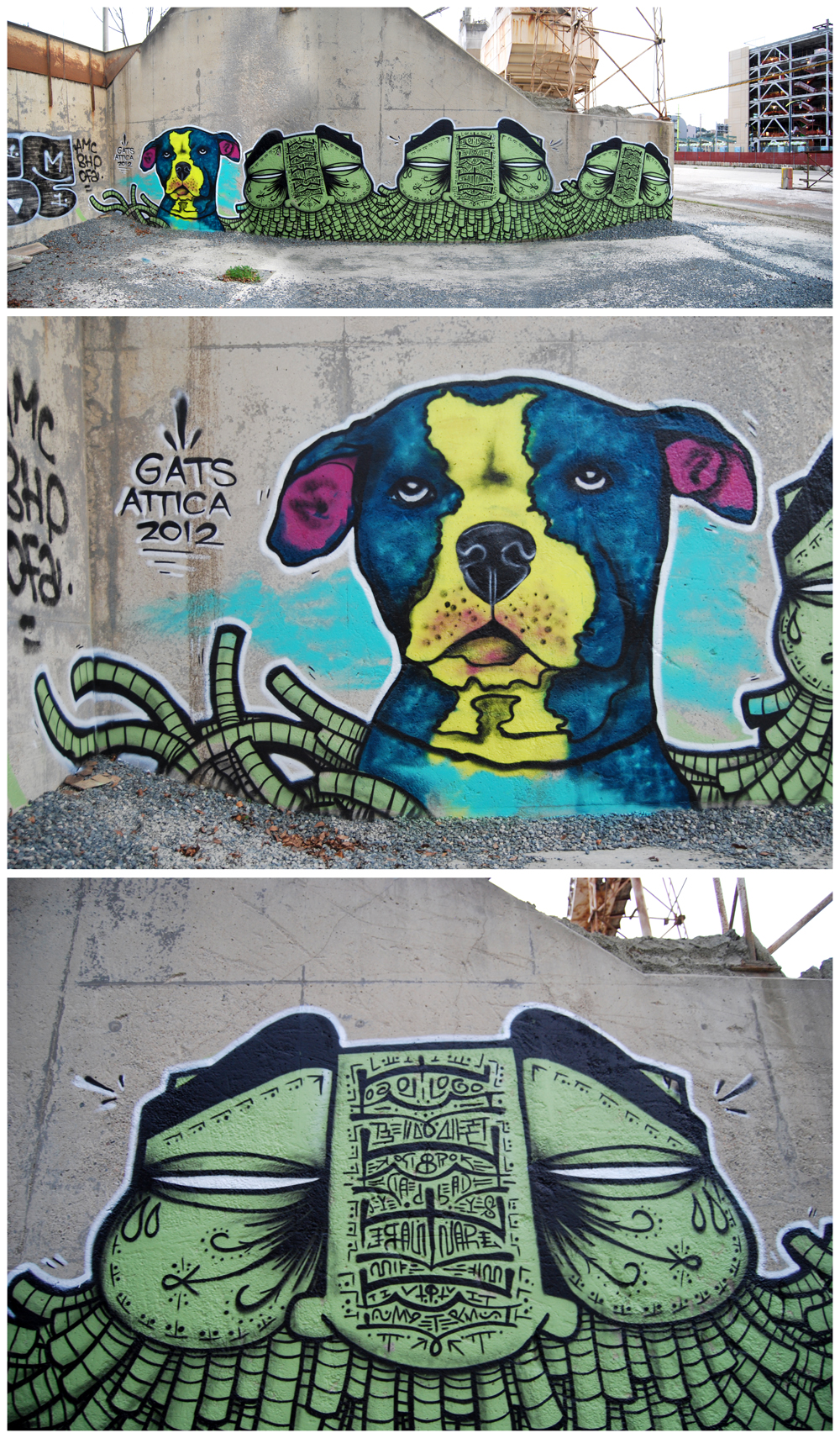 Attica GATS Graffiti Piece San Francisco CA. 