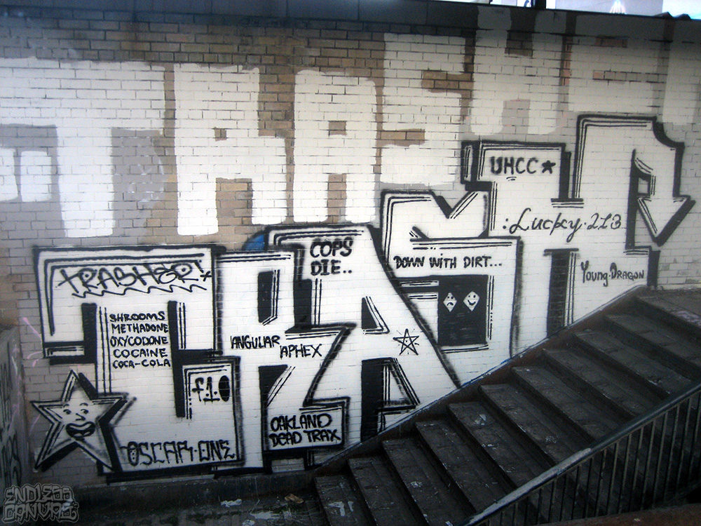 Trasher Graffiti Oakland CA 2007. 
